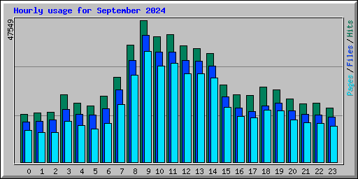 Hourly usage for September 2024